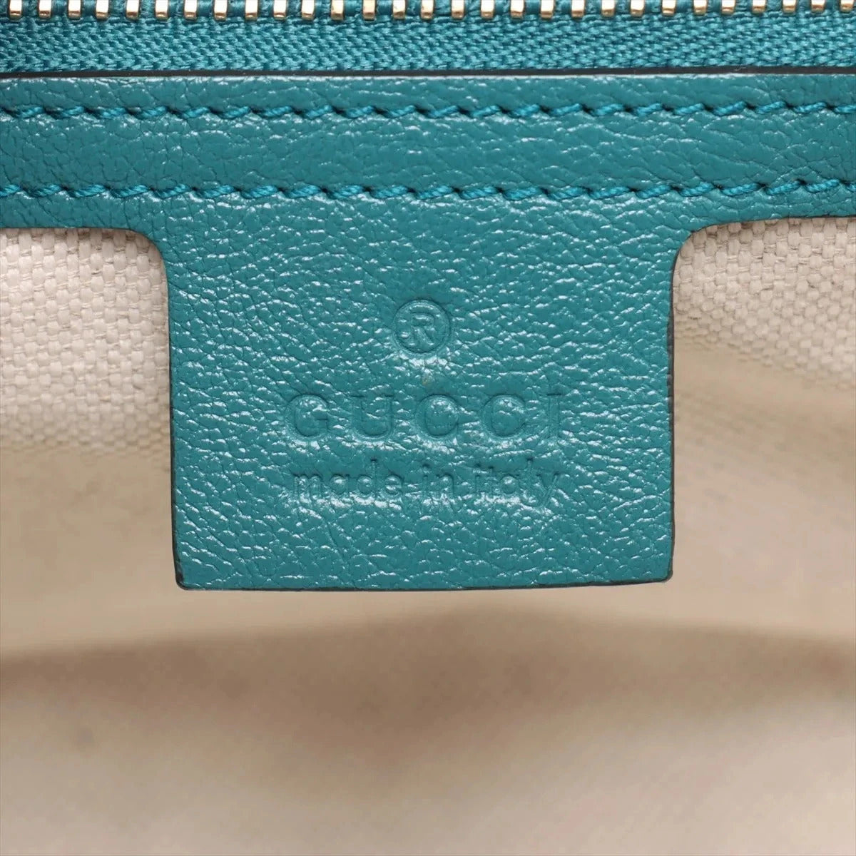 Pre-Loved GG Marmont Shoulder Bag Quilted Leather Small with Gold Hardware, Blue