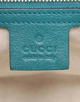 Pre-Loved GG Marmont Shoulder Bag Quilted Leather Small with Gold Hardware, Blue