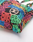 Pre-Owned Chanel Spring/Summer 2021 Silk Graffiti Ready to Fold Tote by Virginie Viard