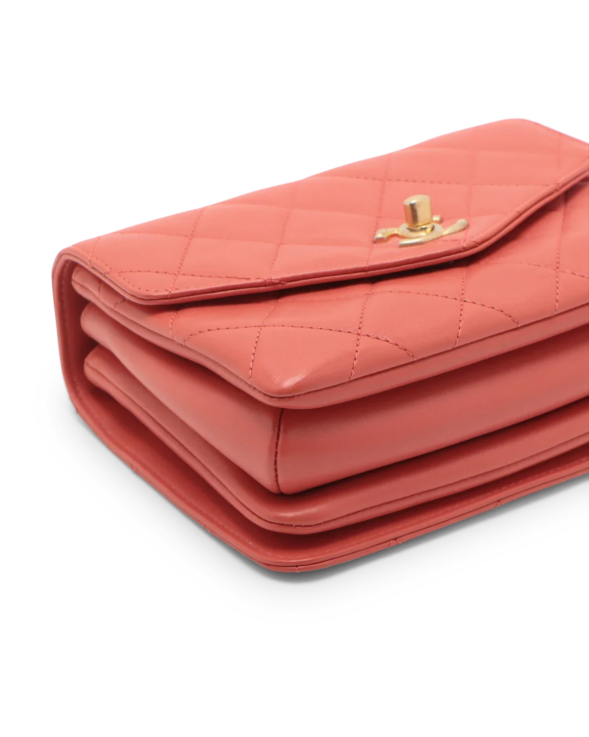 Pre-Owned Chanel Quilted CC Top Handle Envelope Flap