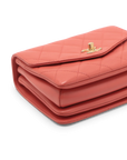 Pre-Owned Chanel Quilted CC Top Handle Envelope Flap