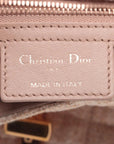 Pre-Owned Christian Dior Linen Macrocannage Small Caro