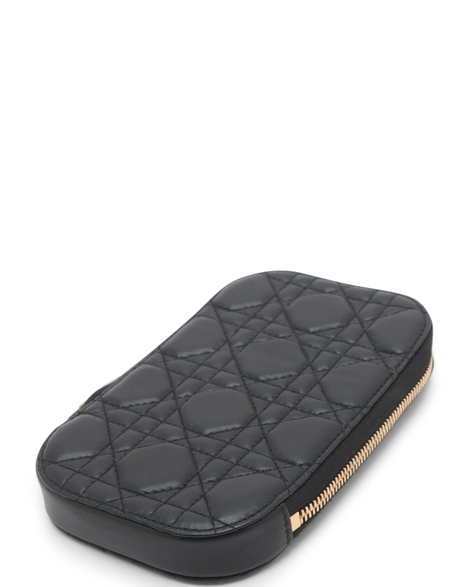 Pre-Owned Christian Dior Cannage Lady Dior Phone Holder