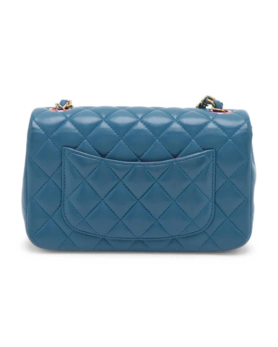 Pre-Owned Chanel Classic Rainbow Rectangular Mini Flap Bag