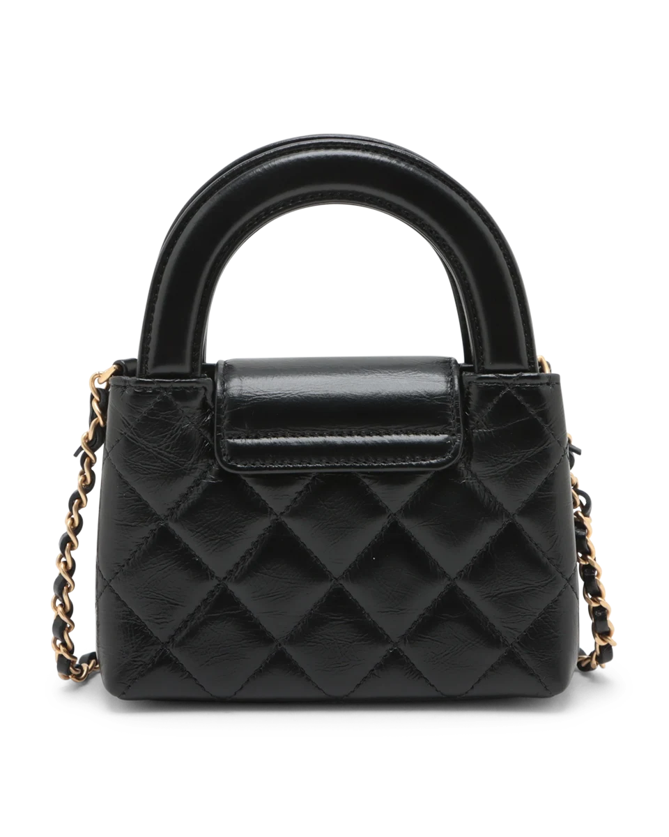 Pre-Owned Chanel Quilted Mini Nano Kelly Shopper