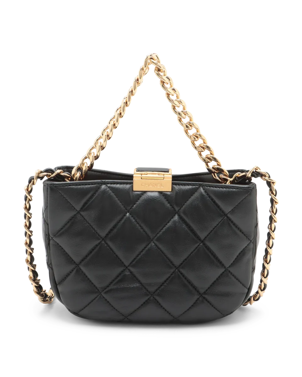 Pre-Owned Chanel Quilted CC Chain Hobo