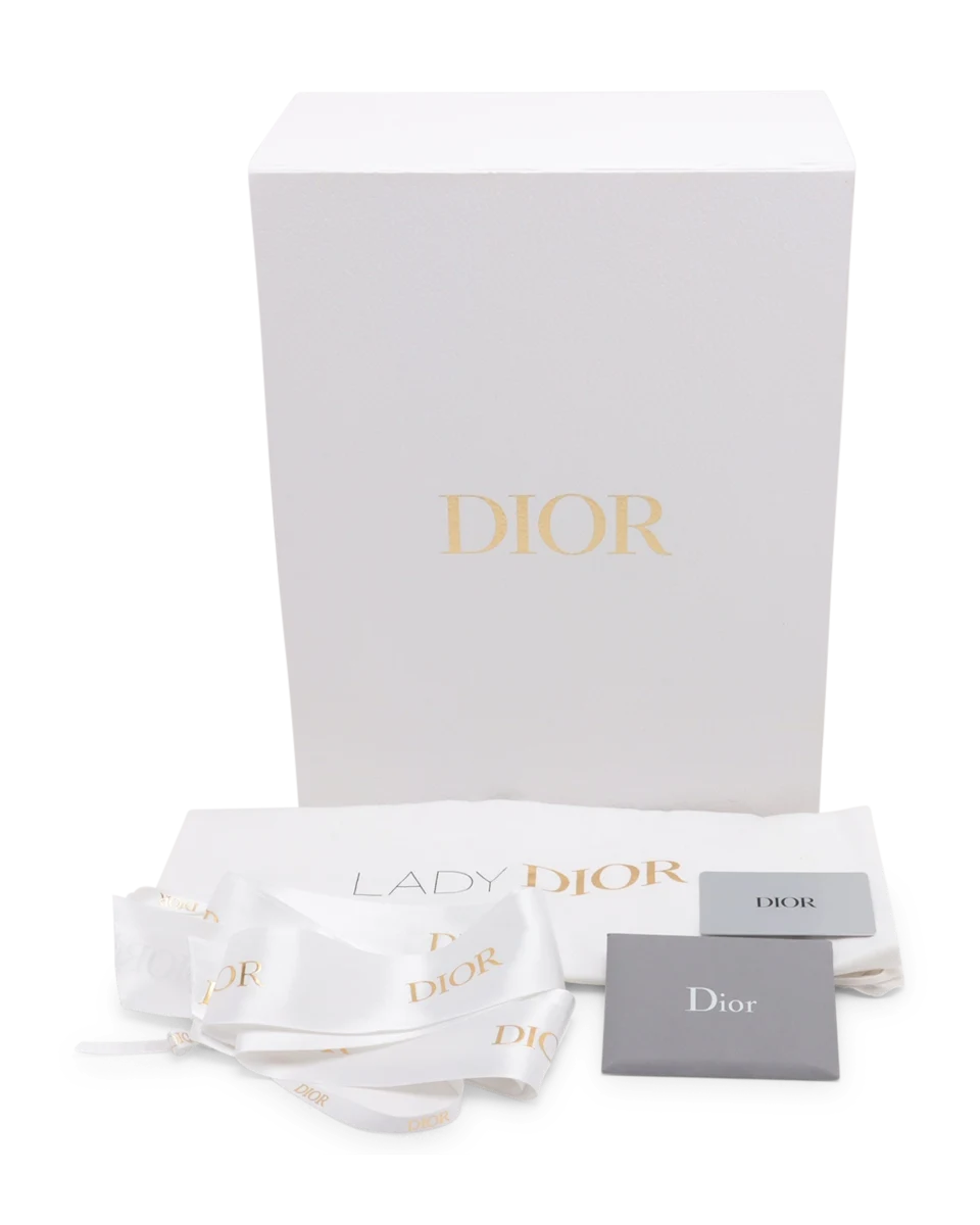 Pre-Owned Christian Dior Medium Embroidered Herbarium Lady D-Lite