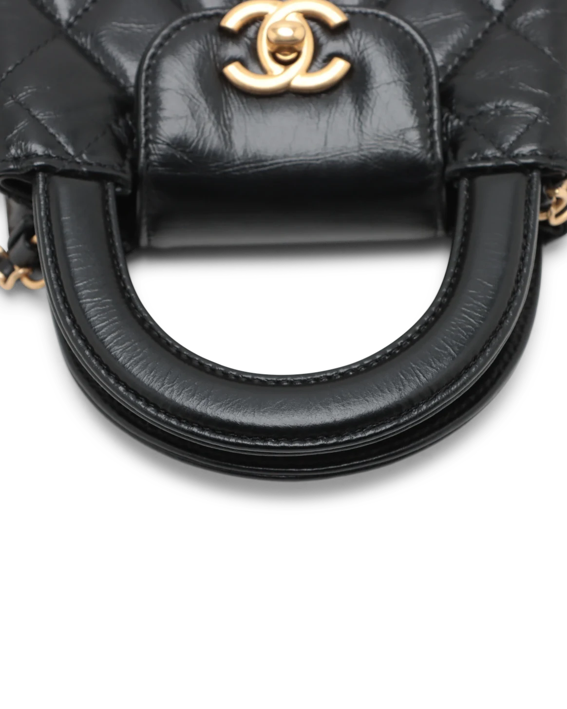 Pre-Owned Chanel Quilted Mini Nano Kelly Shopper