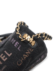 Pre-Owned Chanel Quilted Mini Denim Mood Rectangular Flap