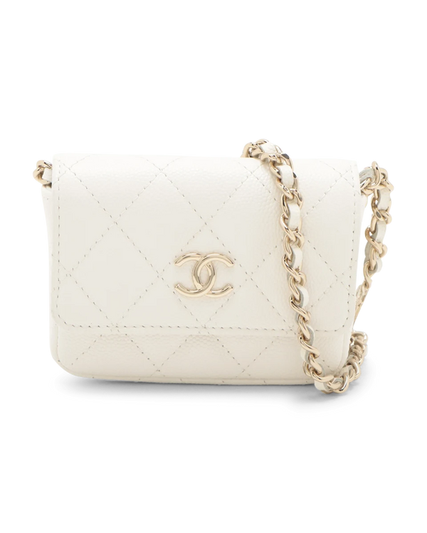 Pre-Owned Chanel Quilted Belt Bag with Charms