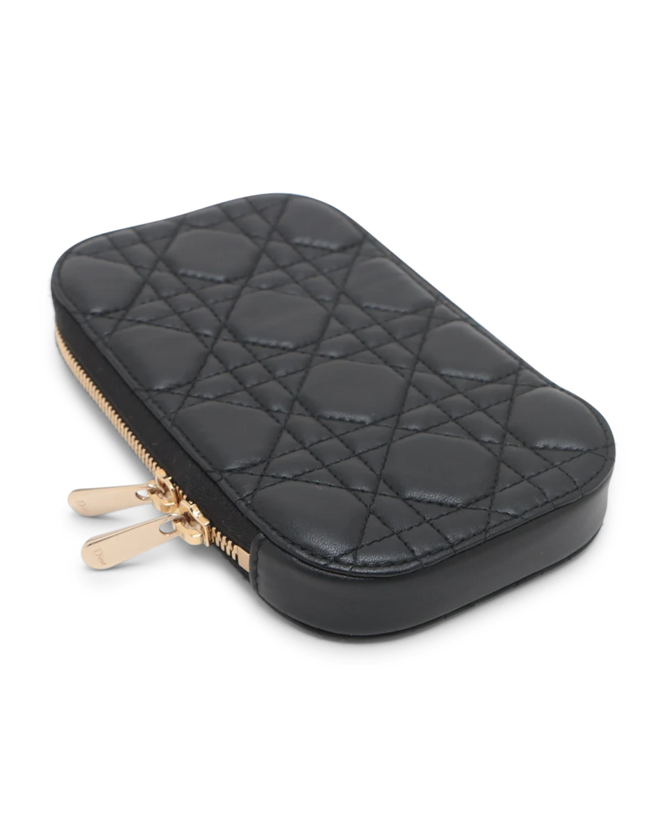 Pre-Owned Christian Dior Cannage Lady Dior Phone Holder