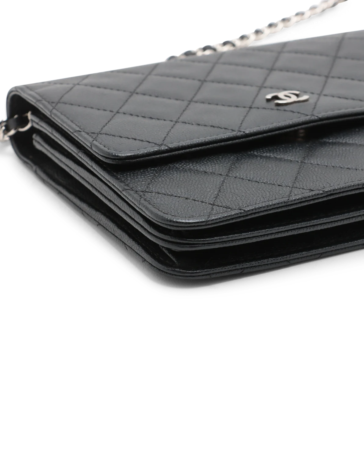 Pre-Owned Chanel Square Wallet-on-Chain