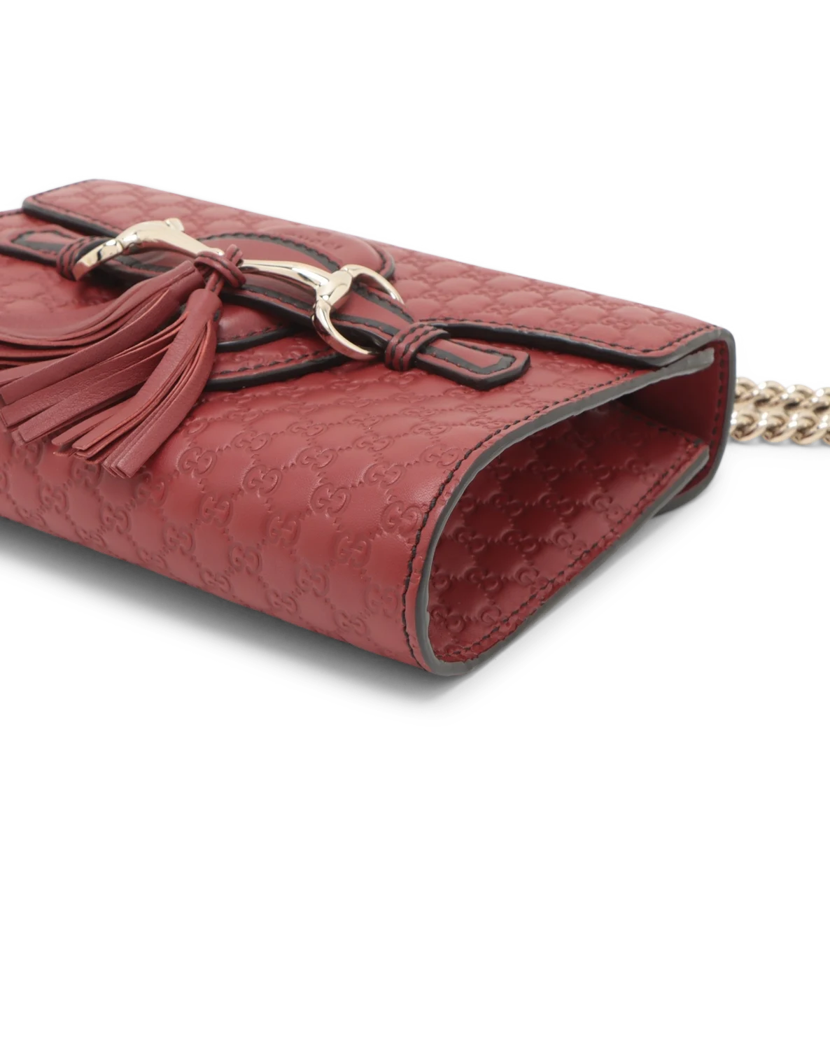 Pre-Owned Gucci Microguccissima Mini Emily Chain Shoulder Bag