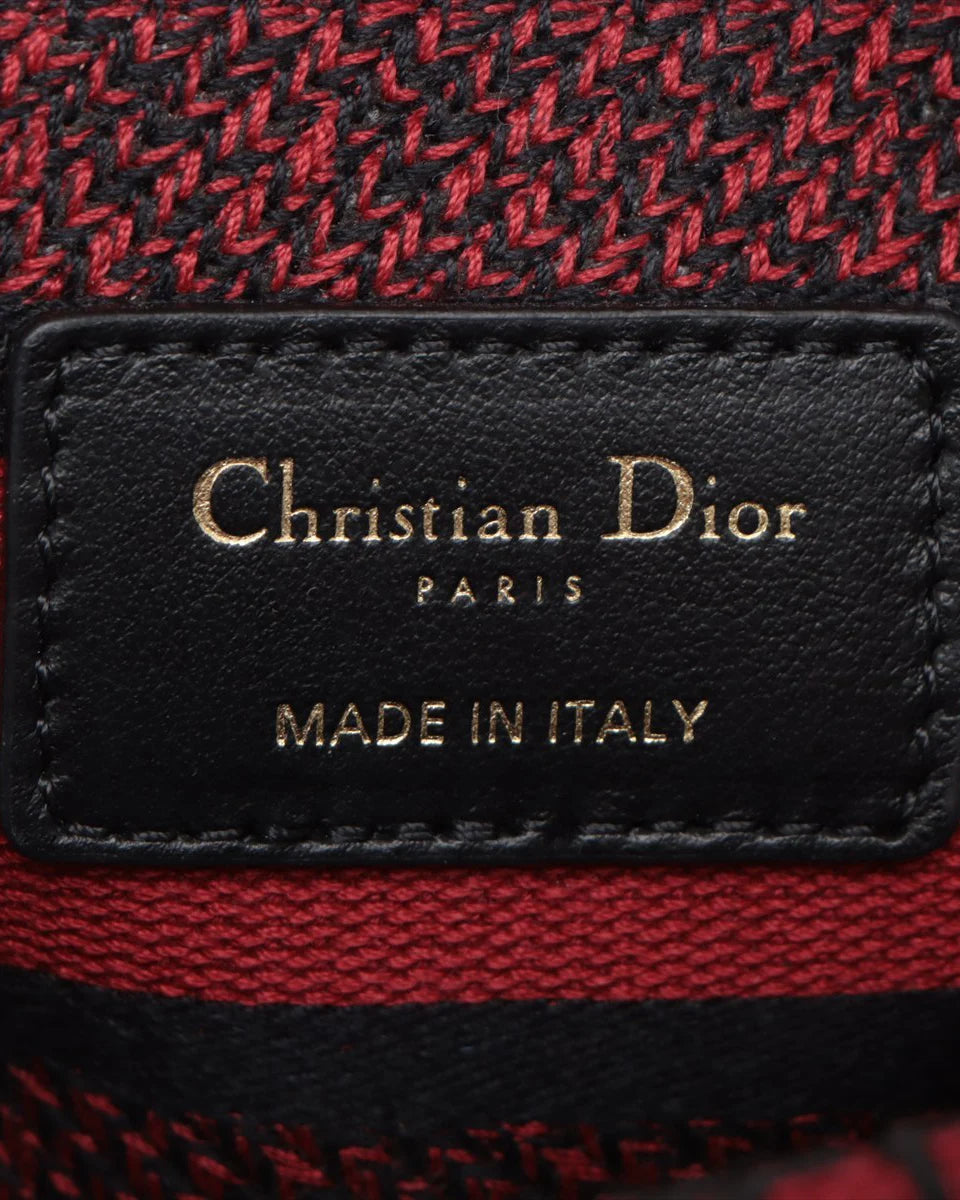 Pre-Owned Christian Dior Medium Embroidered Ornamental Cornely Lady D-Lite