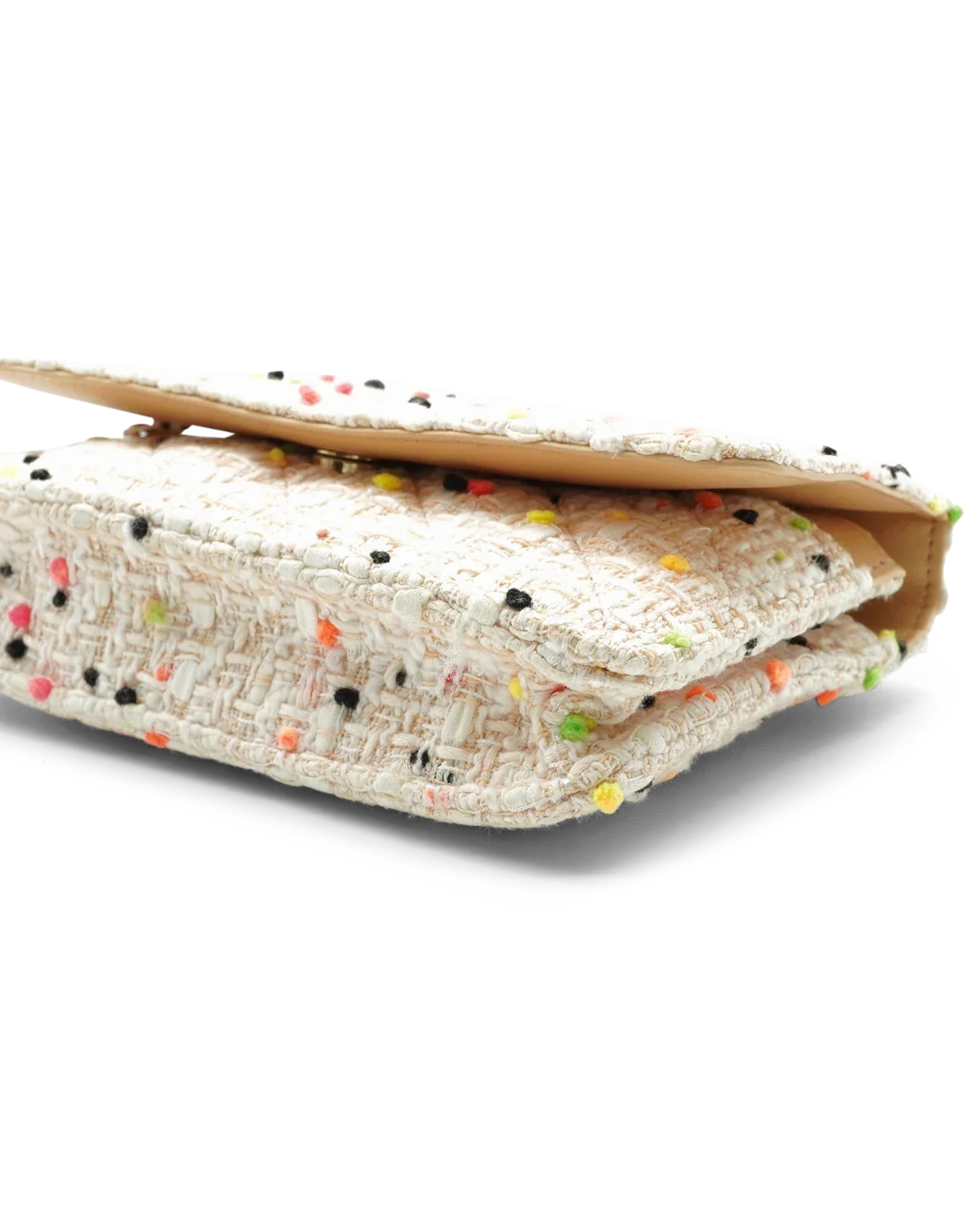 Pre-Owned Chanel By The Sea Tweed Wallet-on-Chain