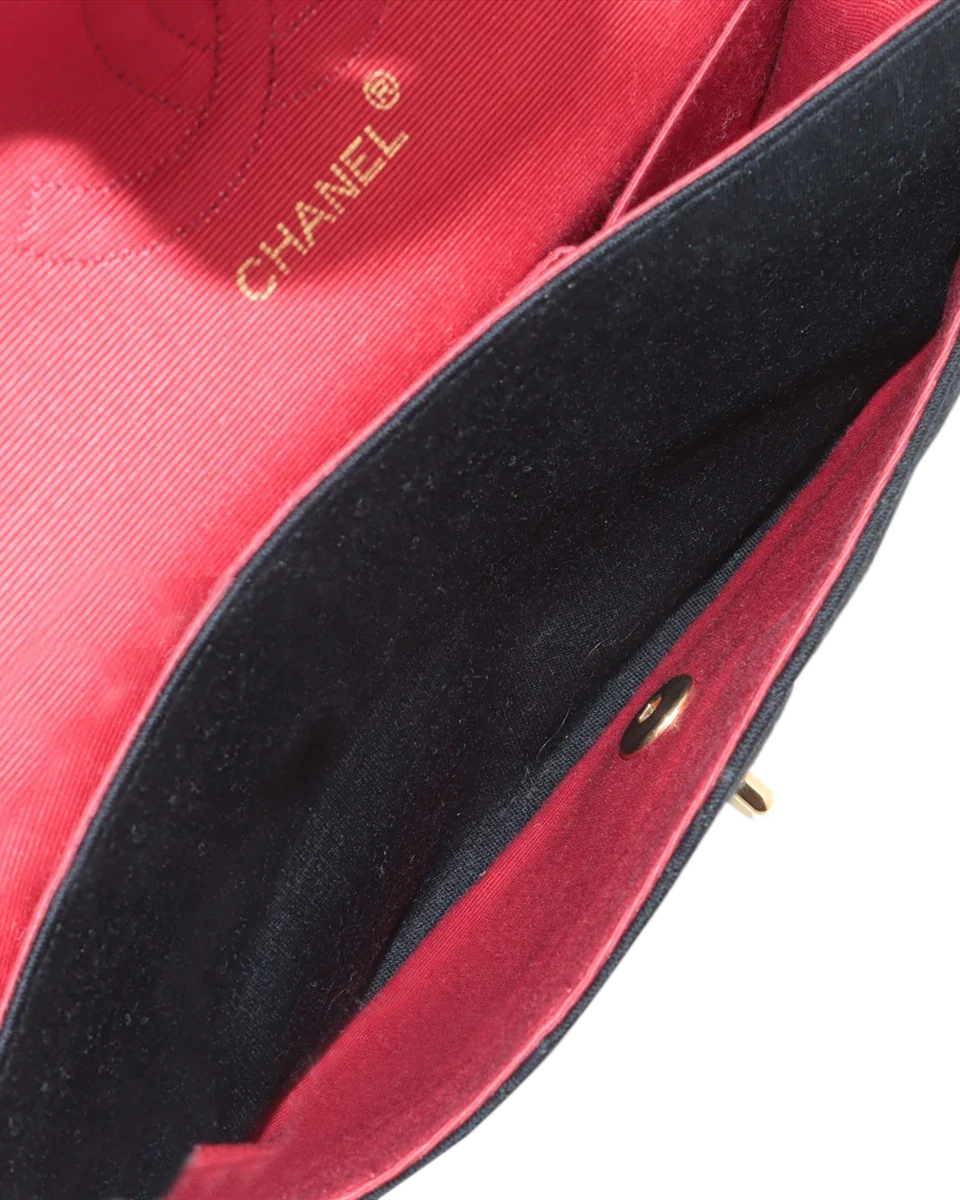 Pre-Owned Chanel Quilted Jersey Flap