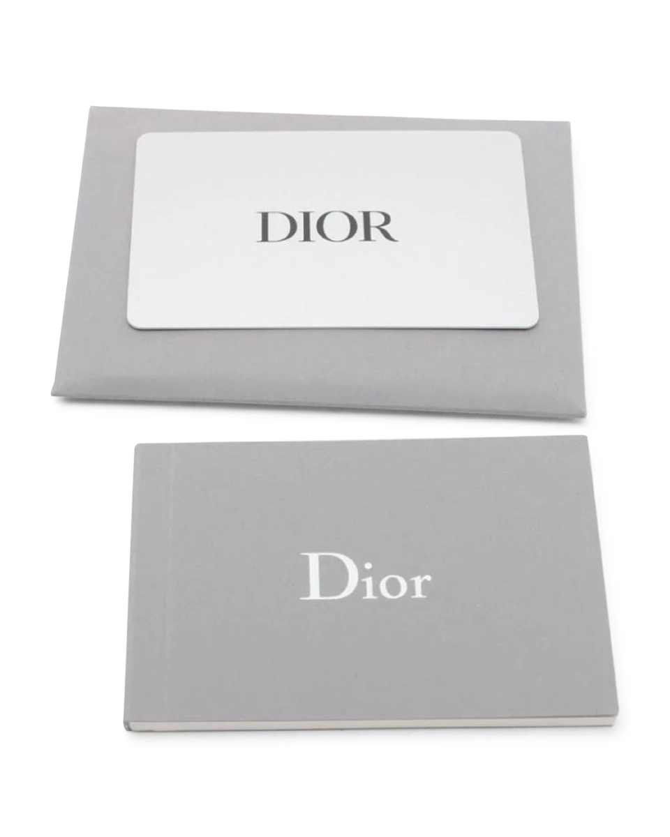 Pre-Owned Christian Dior Linen Macrocannage Small Caro