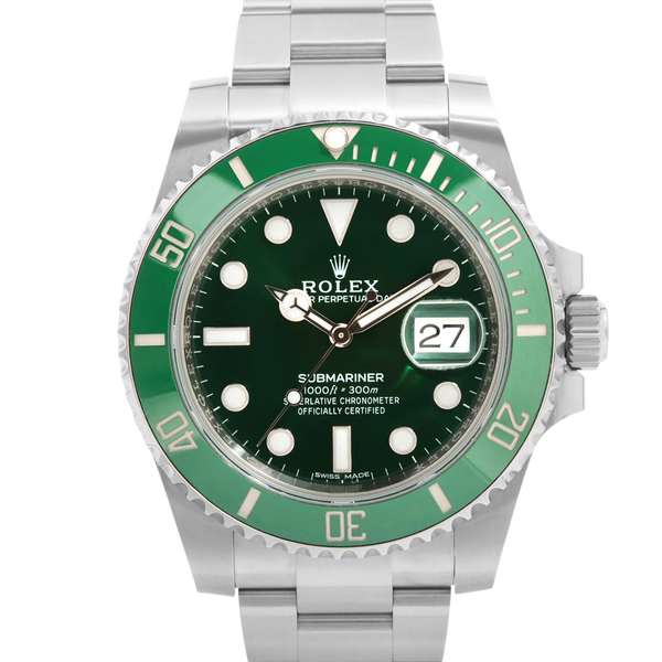 Pre-Owned Rolex Green Submariner 116610LV