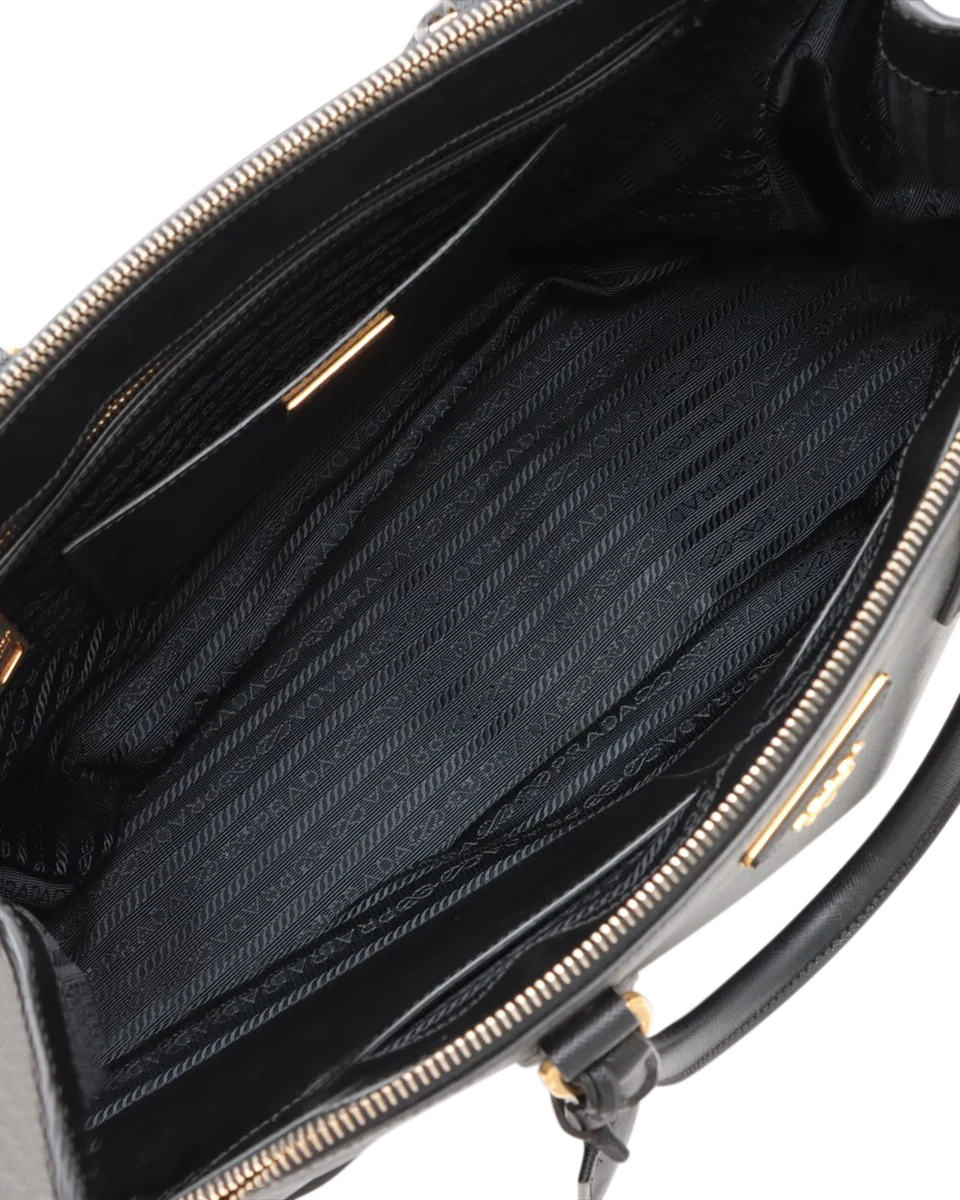 Pre-Owned Prada Luxe Saffiano Double Zip Galleria