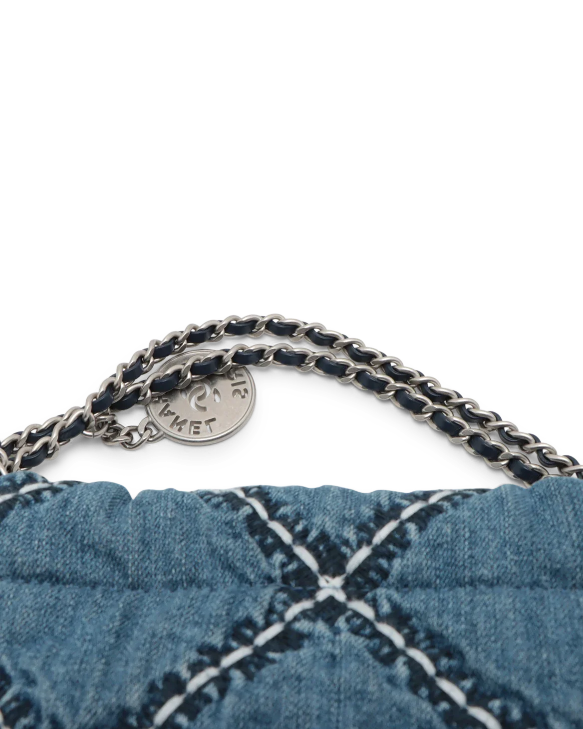 Pre-Owned Chanel Mini Denim 22 Hobo