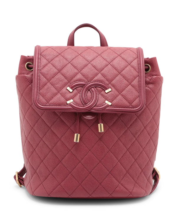 Pre-Owned Chanel Quilted Filigree Backpack