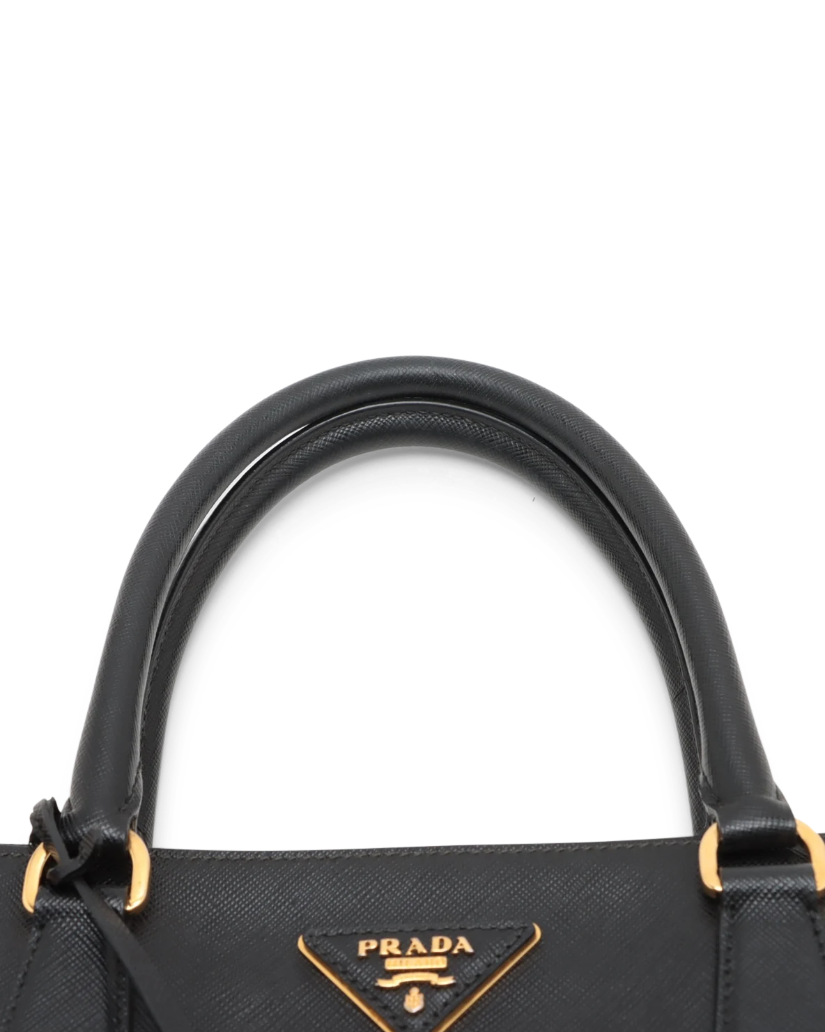 Pre-Owned Prada Luxe Saffiano Double Zip Galleria