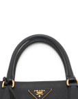 Pre-Owned Prada Luxe Saffiano Double Zip Galleria