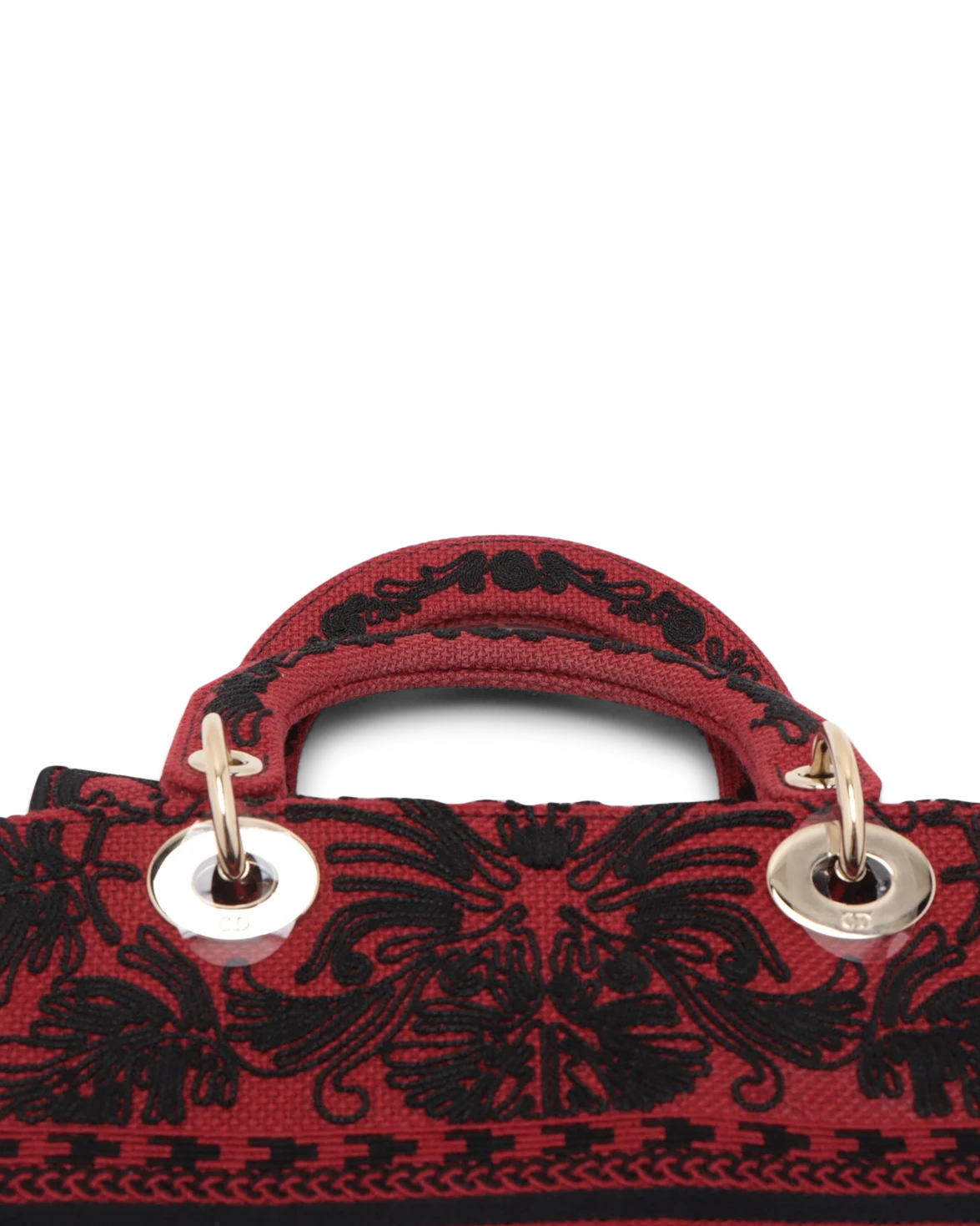 Pre-Owned Christian Dior Medium Embroidered Ornamental Cornely Lady D-Lite