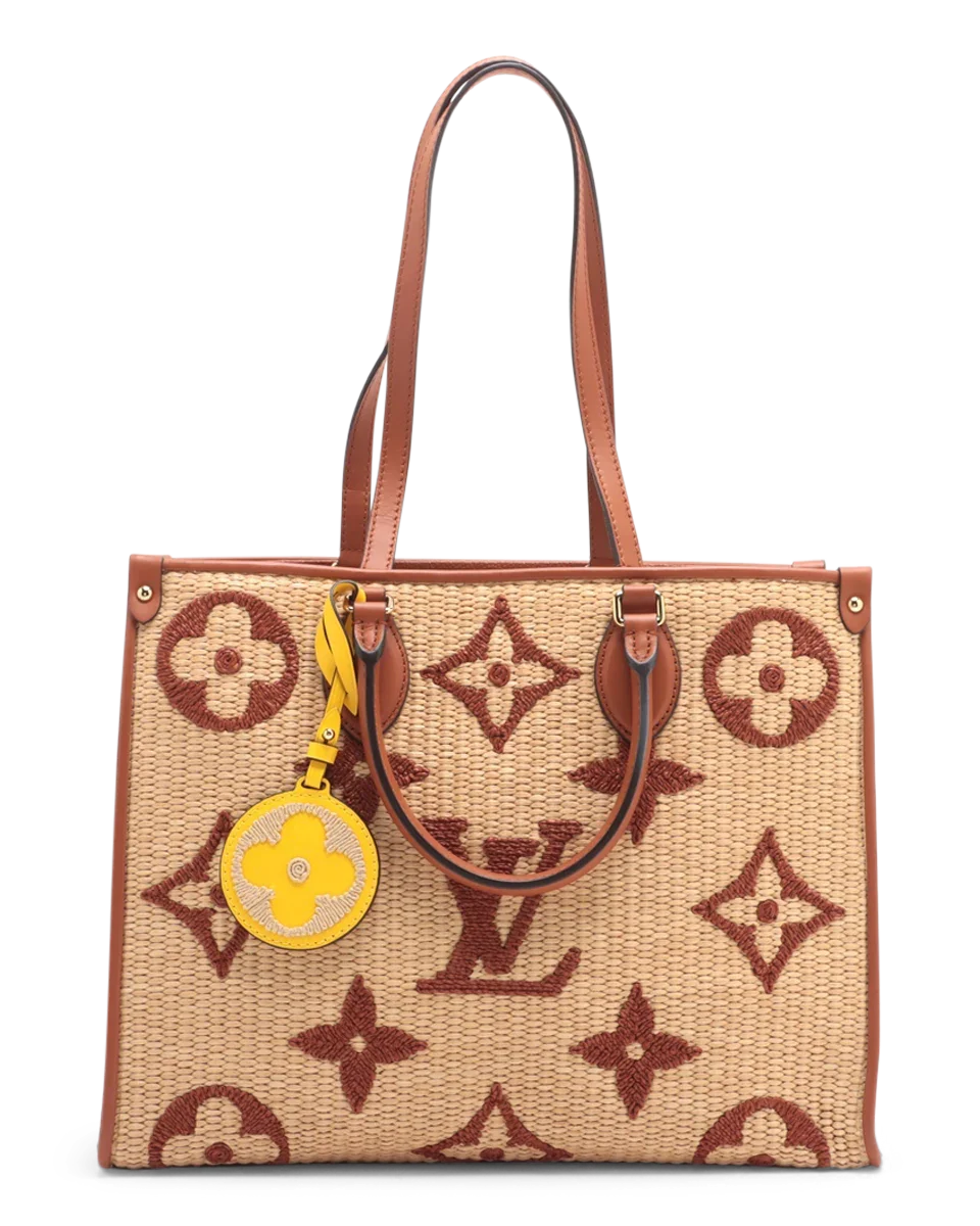 Pre-Owned Louis Vuitton Raffia Monogram Giant OnTheGo MM M57644