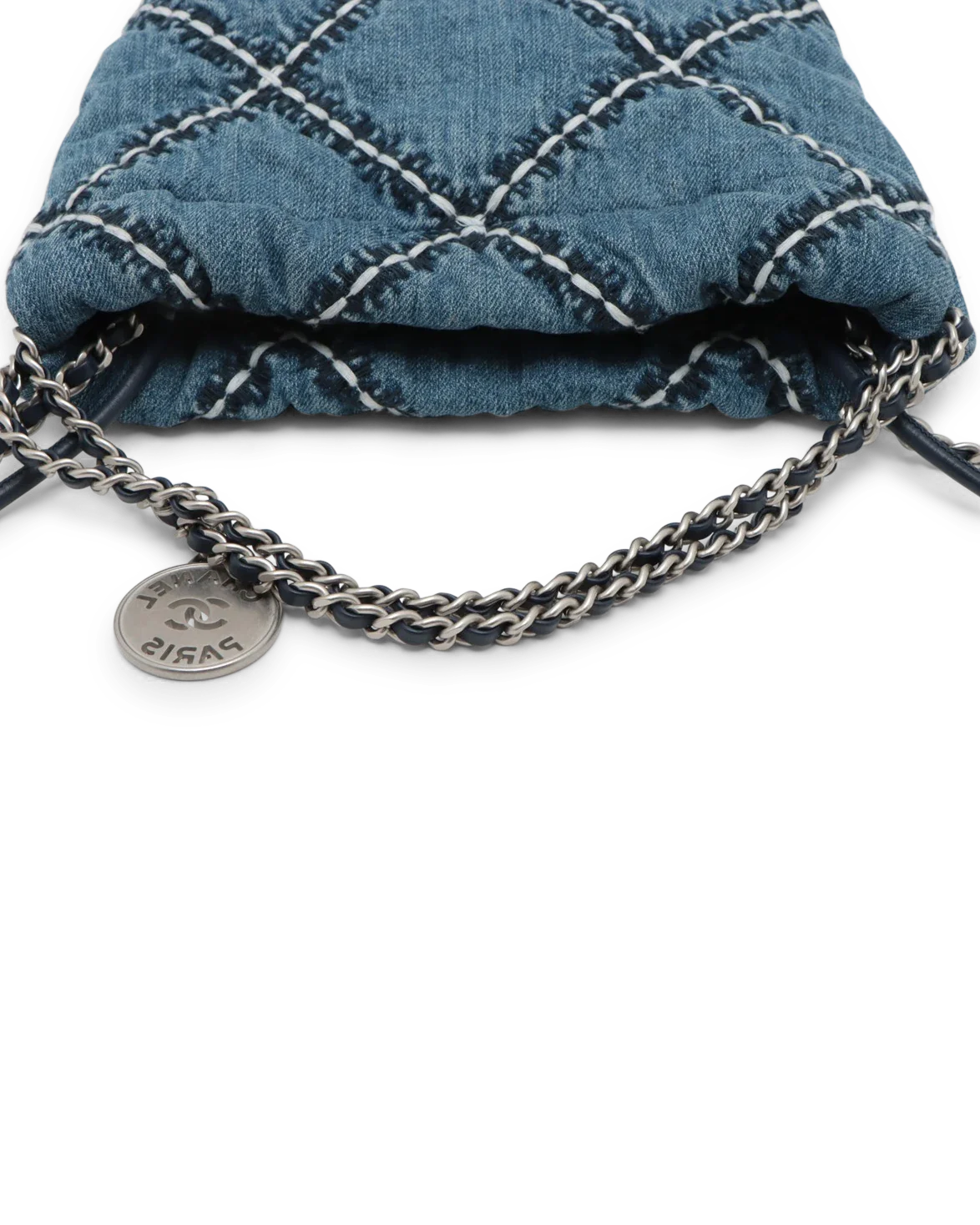 Pre-Owned Chanel Mini Denim 22 Hobo