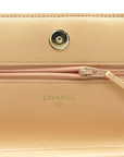 Pre-Owned Chanel By The Sea Tweed Wallet-on-Chain