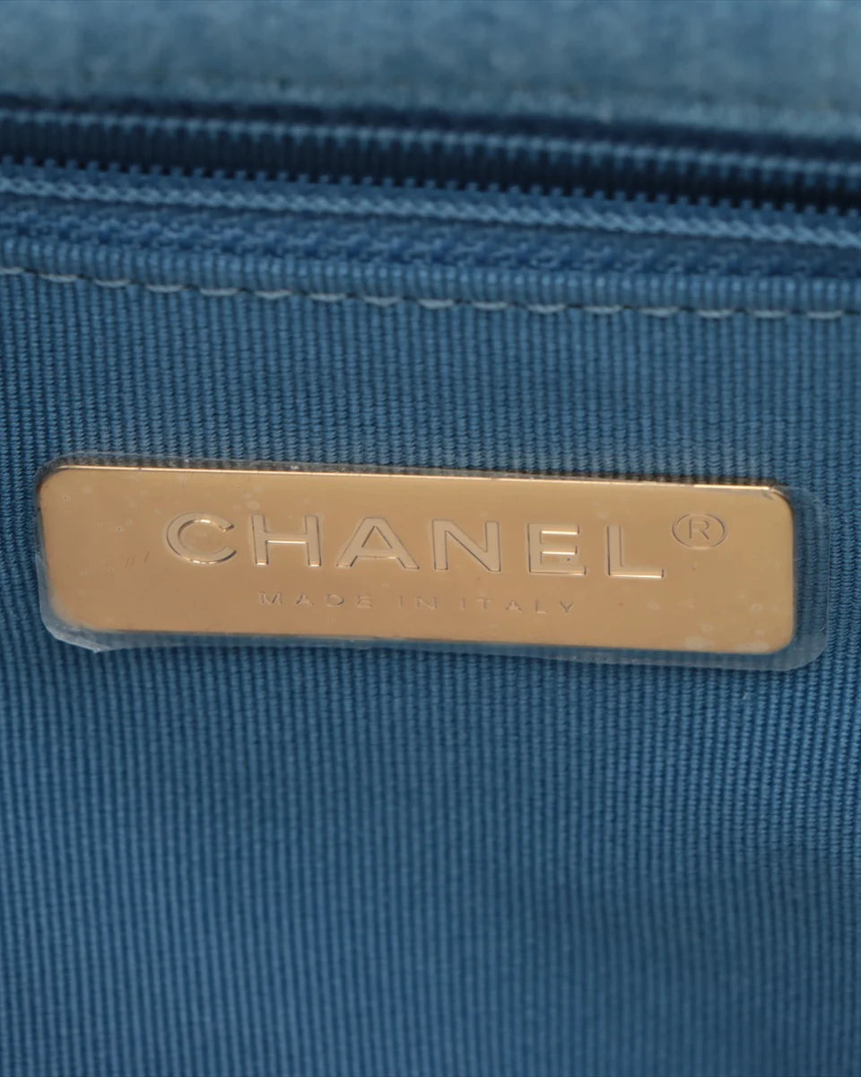 Pre-Owned Chanel Medium Denim 19 Flap Bag
