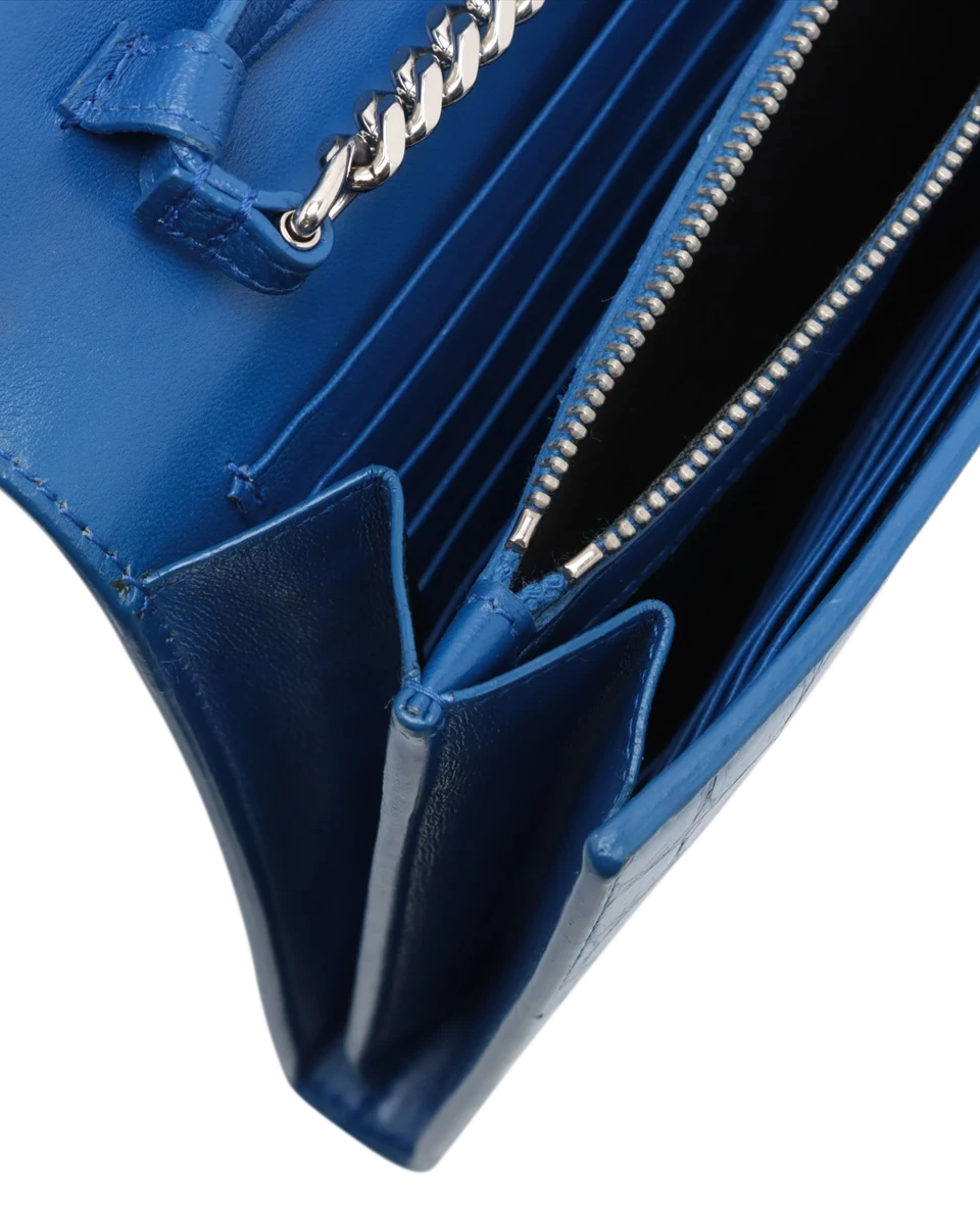 Pre-Owned Saint Laurent Cassandre Wallet-on-Chain