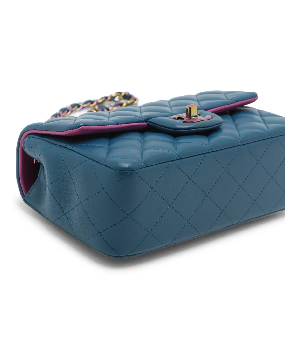 Pre-Owned Chanel Classic Rainbow Rectangular Mini Flap Bag