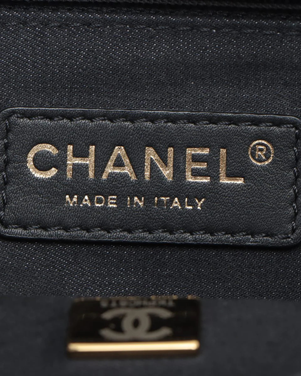 Pre-Owned Chanel Quilted Mini Denim Mood Rectangular Flap
