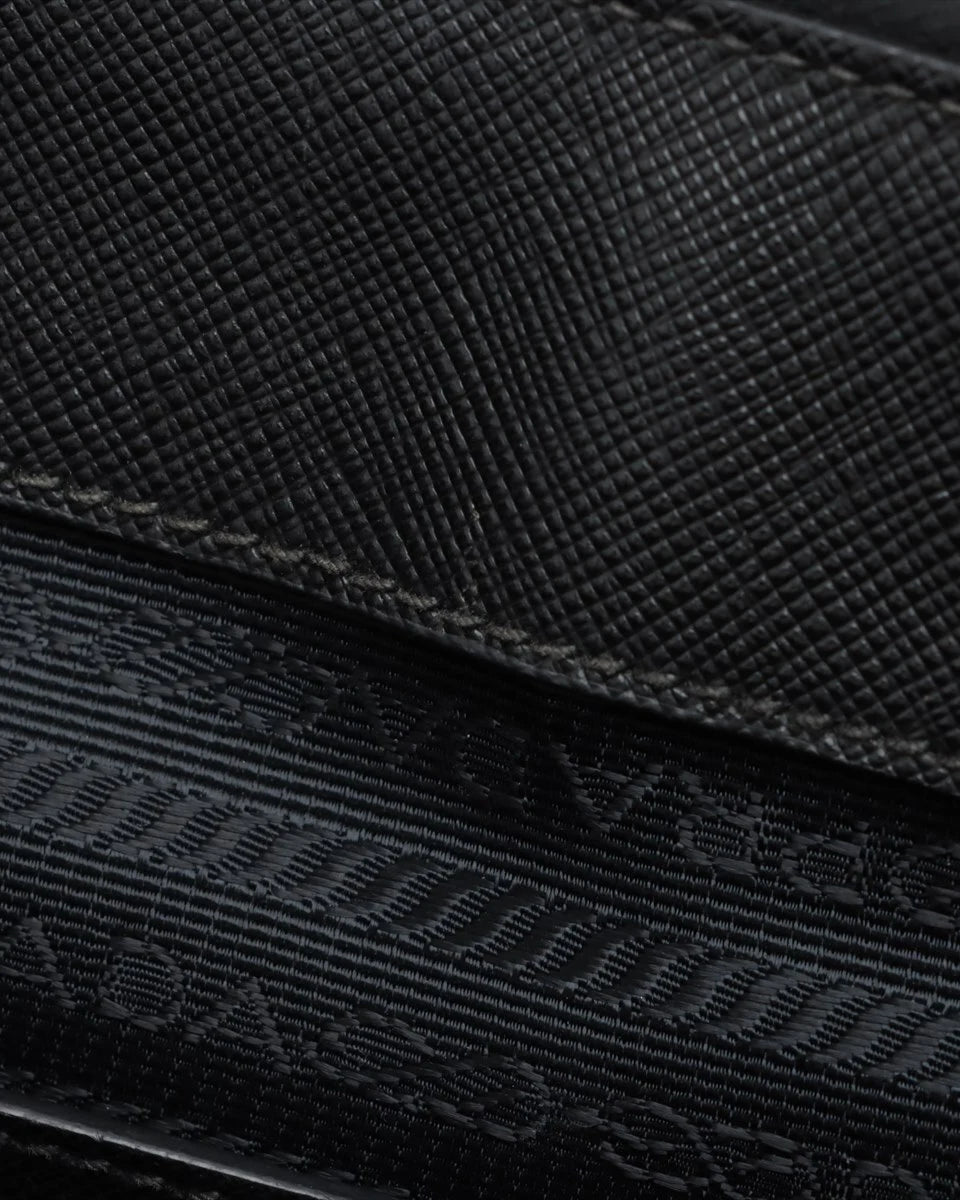 Pre-Owned Prada Luxe Saffiano Double Zip Galleria