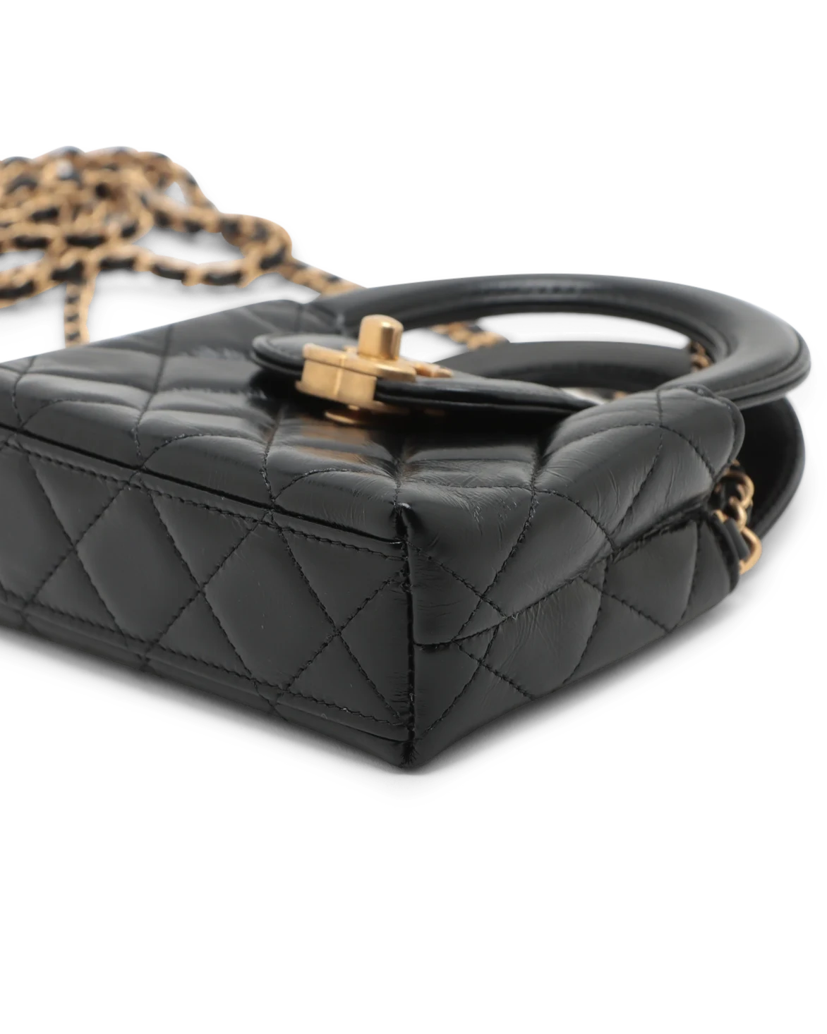 Pre-Owned Chanel Quilted Mini Nano Kelly Shopper