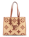 Pre-Owned Louis Vuitton Raffia Monogram Giant OnTheGo MM M57644