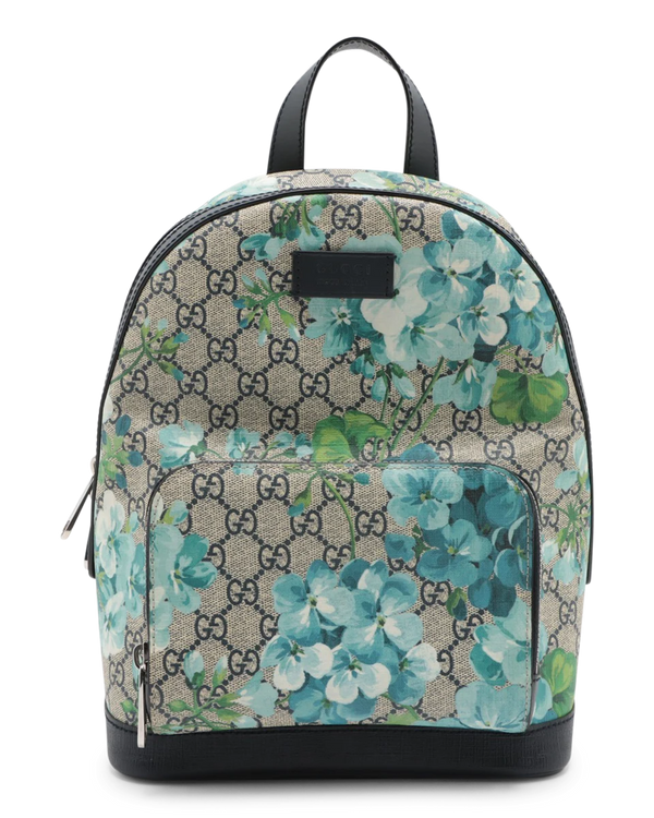 Pre-Owned Gucci Small GG Supreme Blooms Backpack