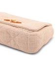 Pre-Owned Christian Dior Linen Macrocannage Small Caro
