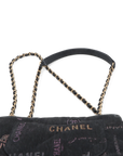Pre-Owned Chanel Quilted Mini Denim Mood Rectangular Flap