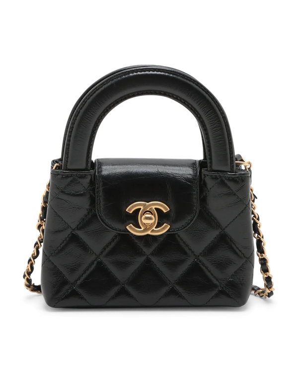 Pre-Owned Chanel Quilted Mini Nano Kelly Shopper
