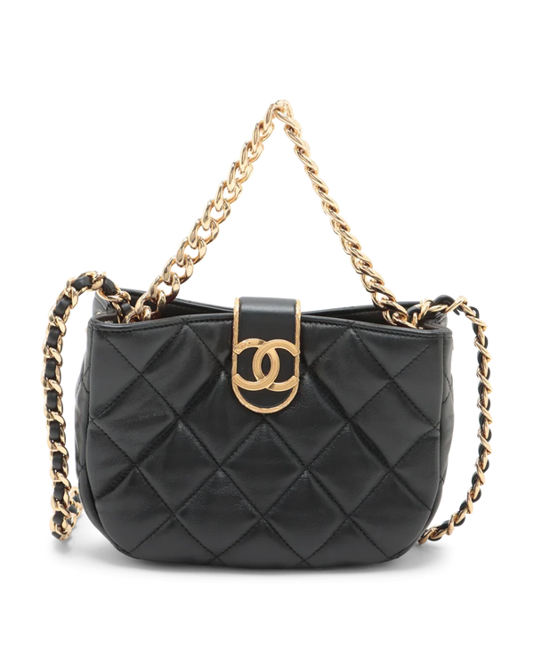 Pre-Owned Chanel Quilted CC Chain Hobo