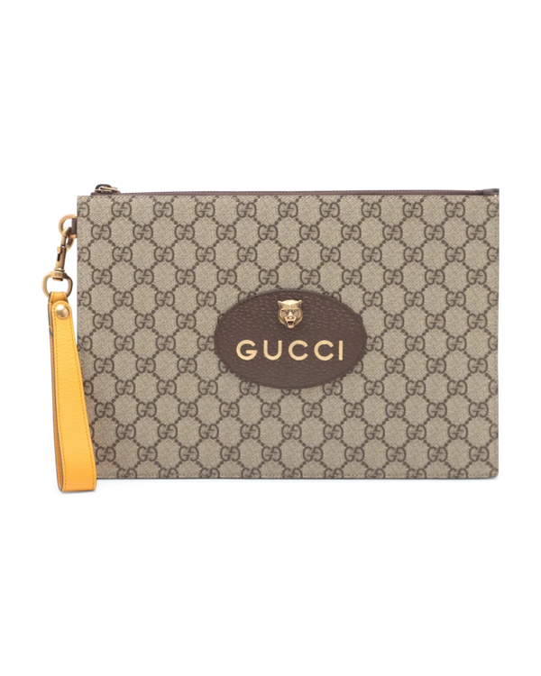 Pre-Owned Gucci Neo Vintage Zip Wristlet Pouch