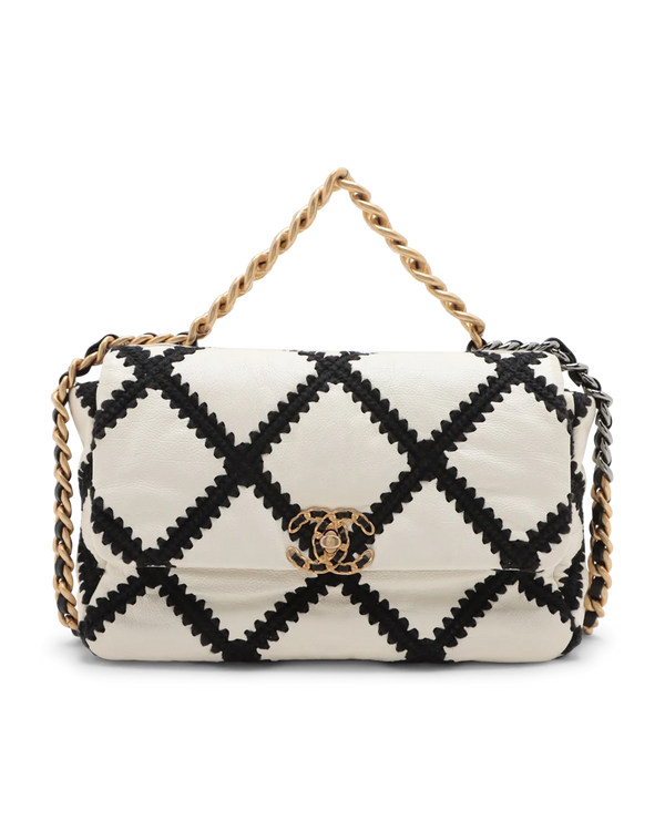 Pre-Owned Chanel Large Crochet 19 Flap Bag