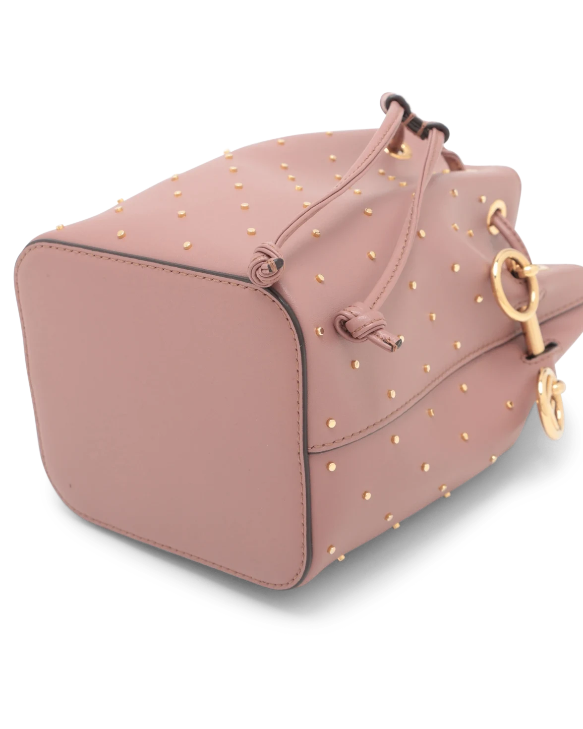 Pre-Owned Fendi Studded Mini Mon Tresor Bucket Bag