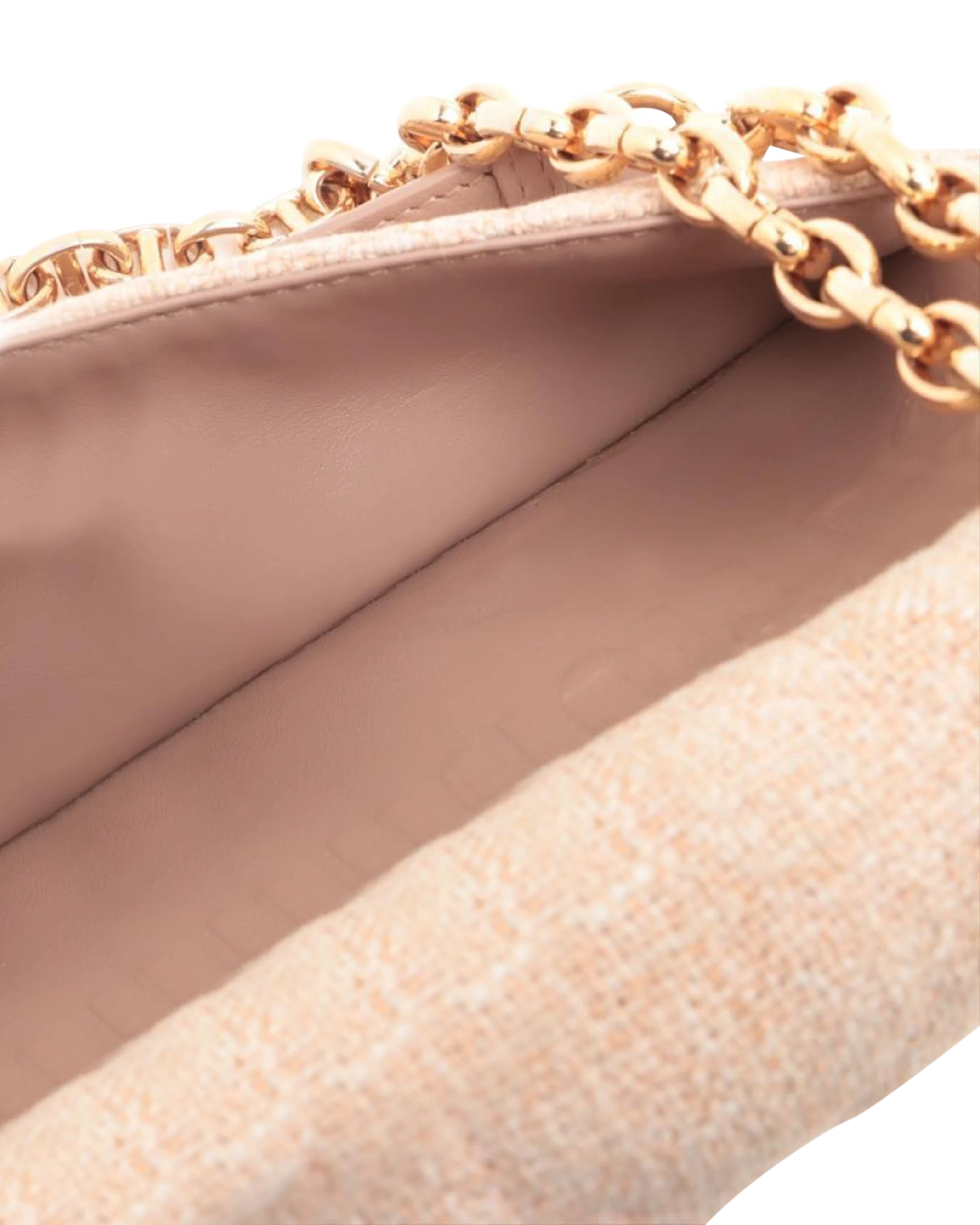 Pre-Owned Christian Dior Linen Macrocannage Small Caro