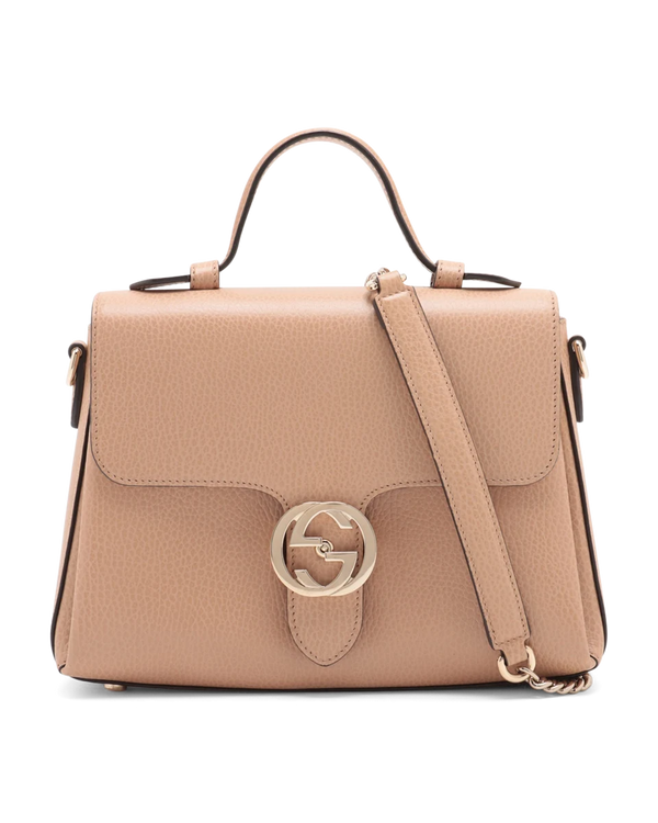 Pre-Owned Gucci Dollar Interlocking G Top Handle Bag