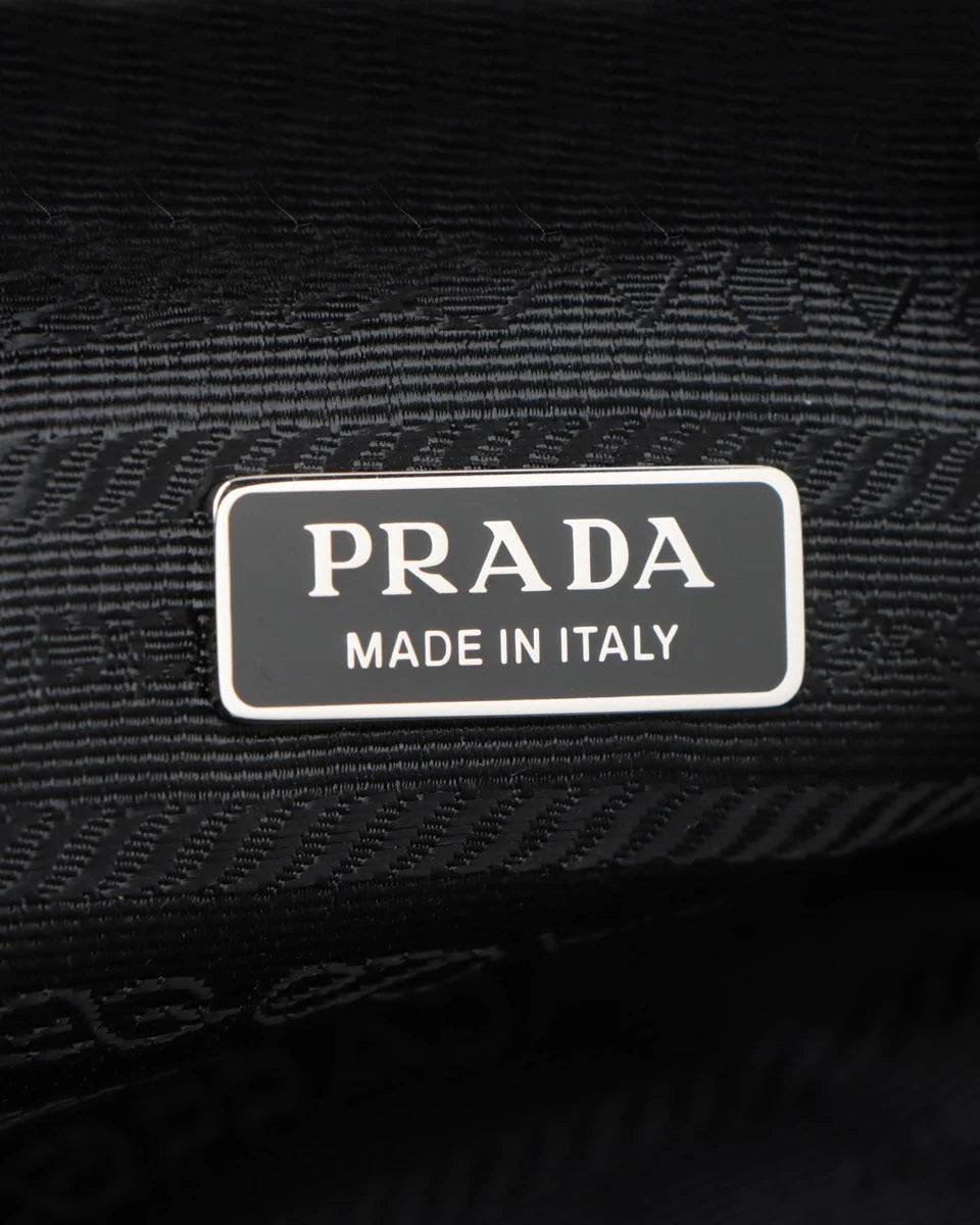 Pre-Owned Prada Logo Embossed Triangle Wristlet