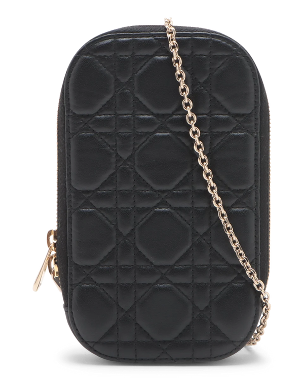 Pre-Owned Christian Dior Cannage Lady Dior Phone Holder